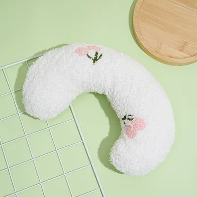 Pawzy Oreiller en U pour animaux Blanc