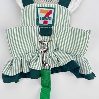 Pawzy Harnais et laisse pour chien Rayures vertes