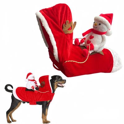 Pawzy Costume de Noël pour chien - Tenue de fête