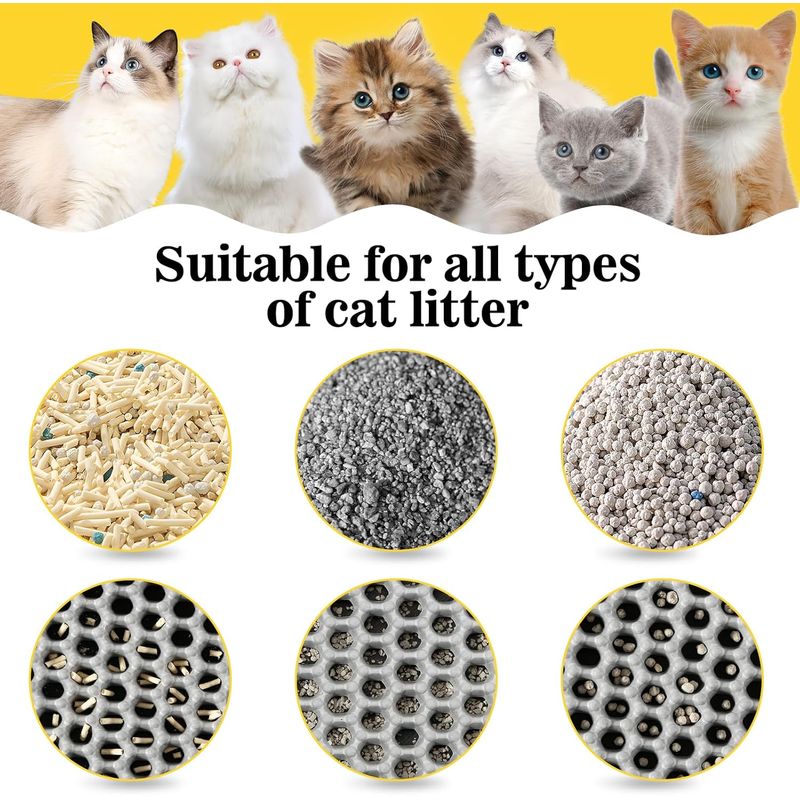 Pawzy Tapis toilette chat - Double épaisseur étanche