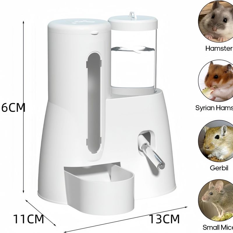 Pawzy Mangeoire-abreuvoir 2 en 1 pour petits animaux