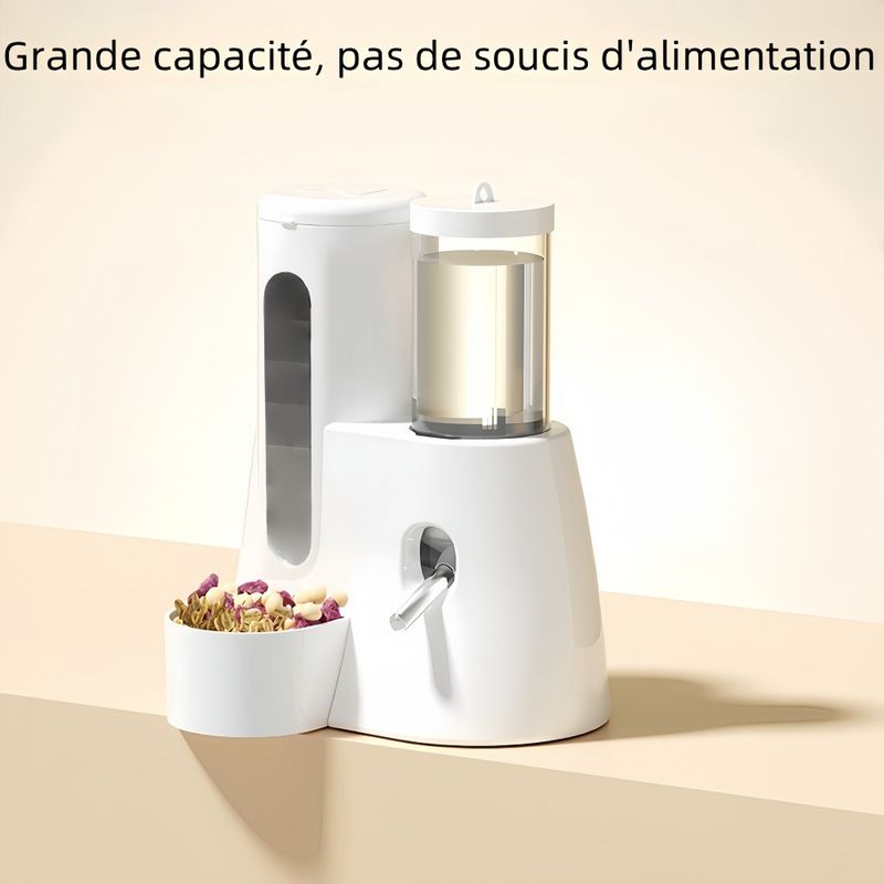 Pawzy Mangeoire-abreuvoir 2 en 1 pour petits animaux