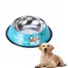 Pawzy Bol en acier inoxydable bleu pour chien