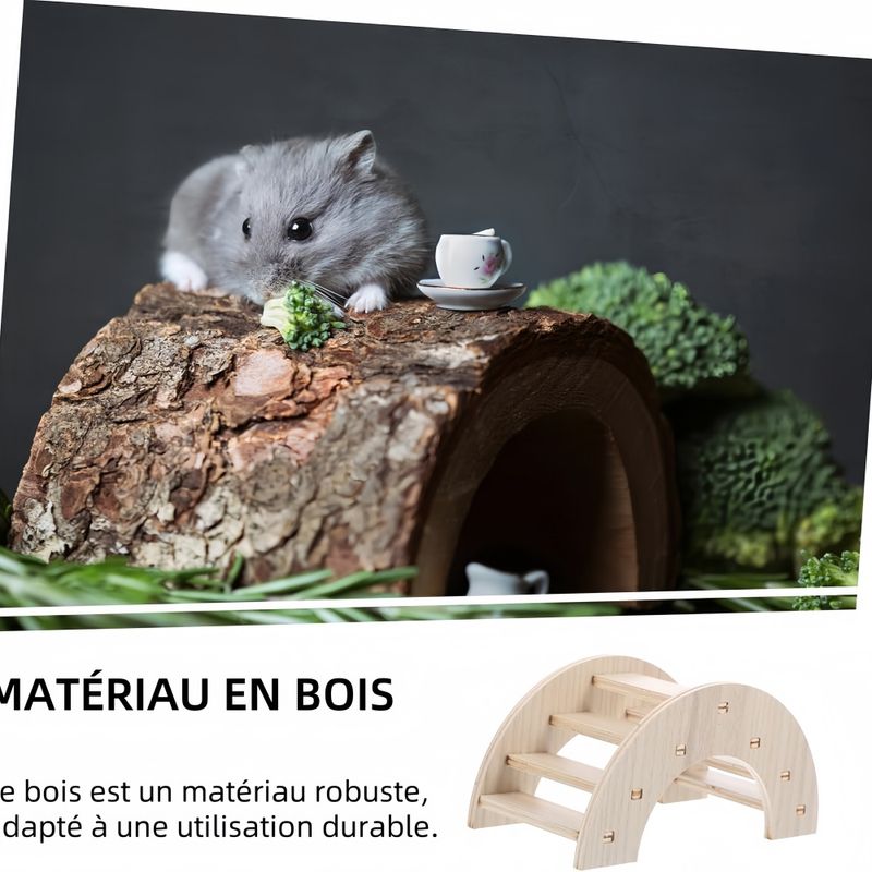 Pawzy Pont  en bois pour petits animaux