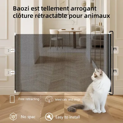 Pawzy Barrière adaptée aux chats et aux chiens