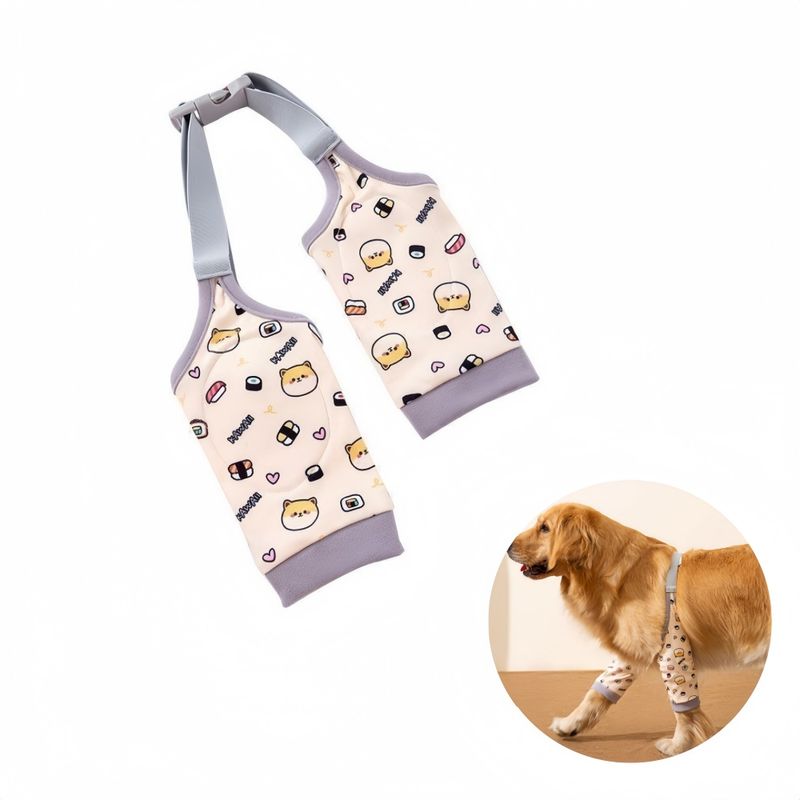 Pawzy Manchon de récupération pour attelle de patte avant de chien