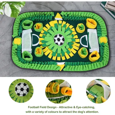 PawzyTapis olfactif pour chien 75x50cm - Stimulation naturelle verte