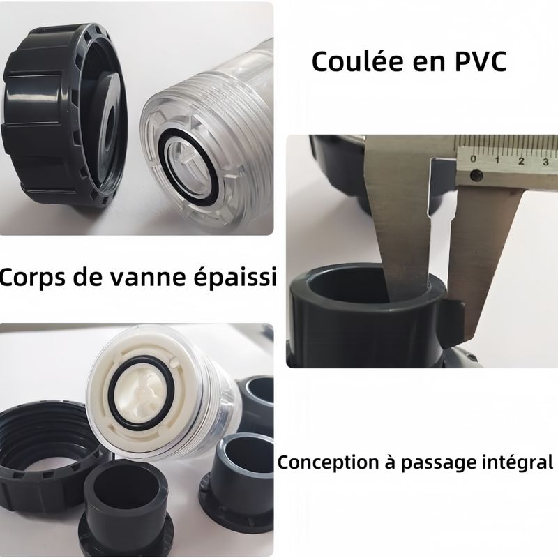 Pawzy Clapet anti-retour en UPVC  Accessoire pour aquarium