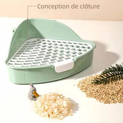 Pawzy Bac à litière pour petits animaux