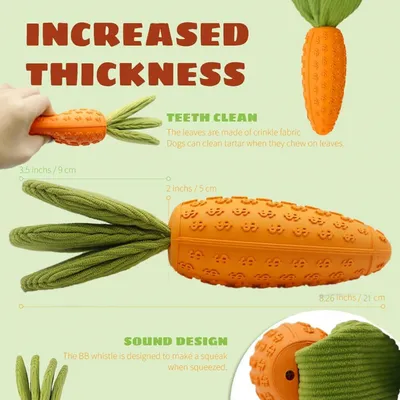 Pawzy Jouet Pâques chien - Caoutchouc résistant & nettoyant dents