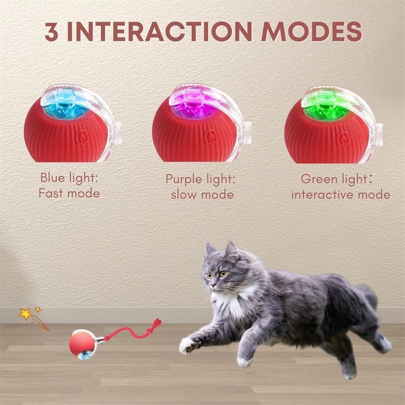 Pawzy Jouet interactif à ballon pour promener le chien automatiquement