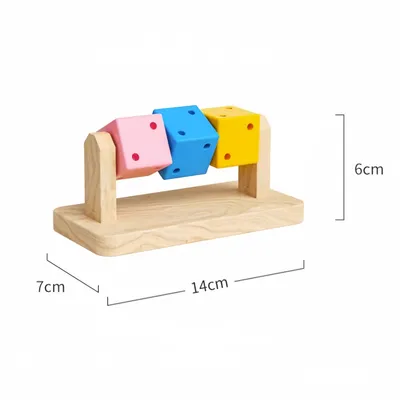 Pawzy Jouet cochon d'Inde en bois