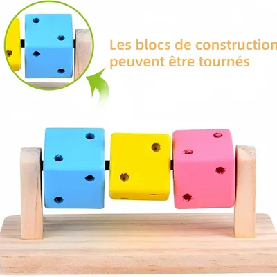 Pawzy Jouet cochon d'Inde en bois