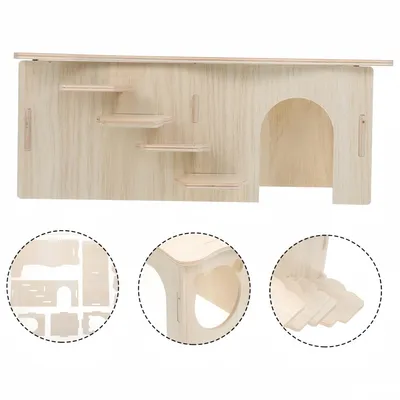 Pawzy Cachette en Bois pour Cochon d’Inde