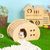 Pawzy Cachette en bois pour cochon d'Inde