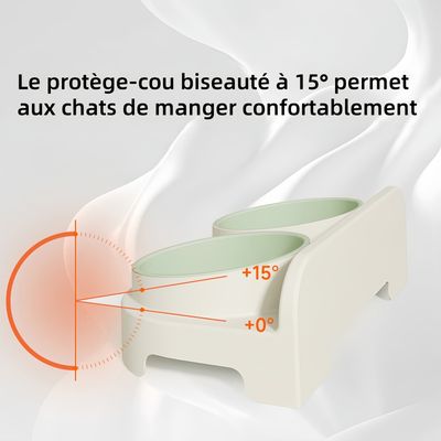 Pawzy Double bol Convient aux chats et aux chiens