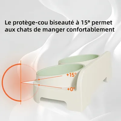 Pawzy Double bol Convient aux chats et aux chiens