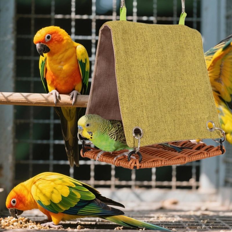 Pawzy Nid d'oiseau en imitation rotin