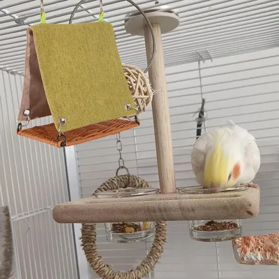 Pawzy Nid d'oiseau en imitation rotin