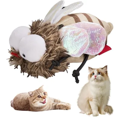 Pawzy Jouet pour chat en forme d'insecte sonore