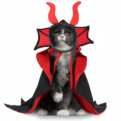 Pawzy Déguisement de vampire Pour chien et chat Pawzy Déguisement de vampire Pour chien et chat