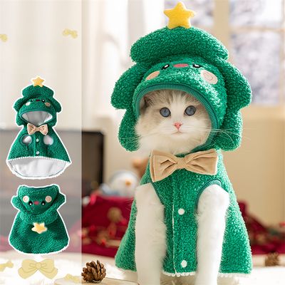 Pawzy Cape de Noël en forme pour chats et chiens