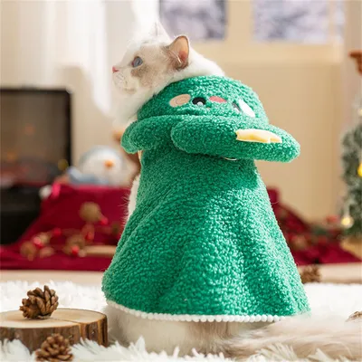 Pawzy Cape de Noël en forme pour chats et chiens
