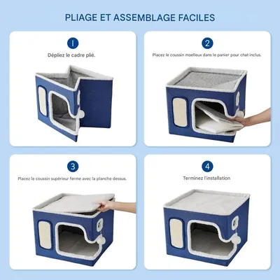 Coco Pup lit pour chat Pliable 40*40*35CM