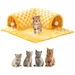 Coco Pup  Tunnel nid de chat Amovible Jaune 48*48cm