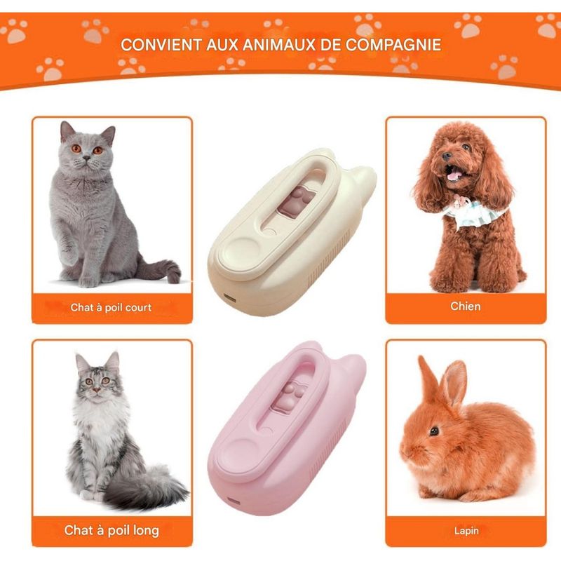 Coco Pup Brosse à Vapeur pour Chien et Chat