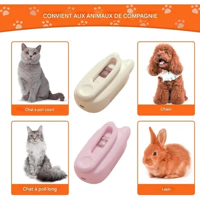 Coco Pup Brosse à Vapeur pour Chien et Chat poignée pivotante