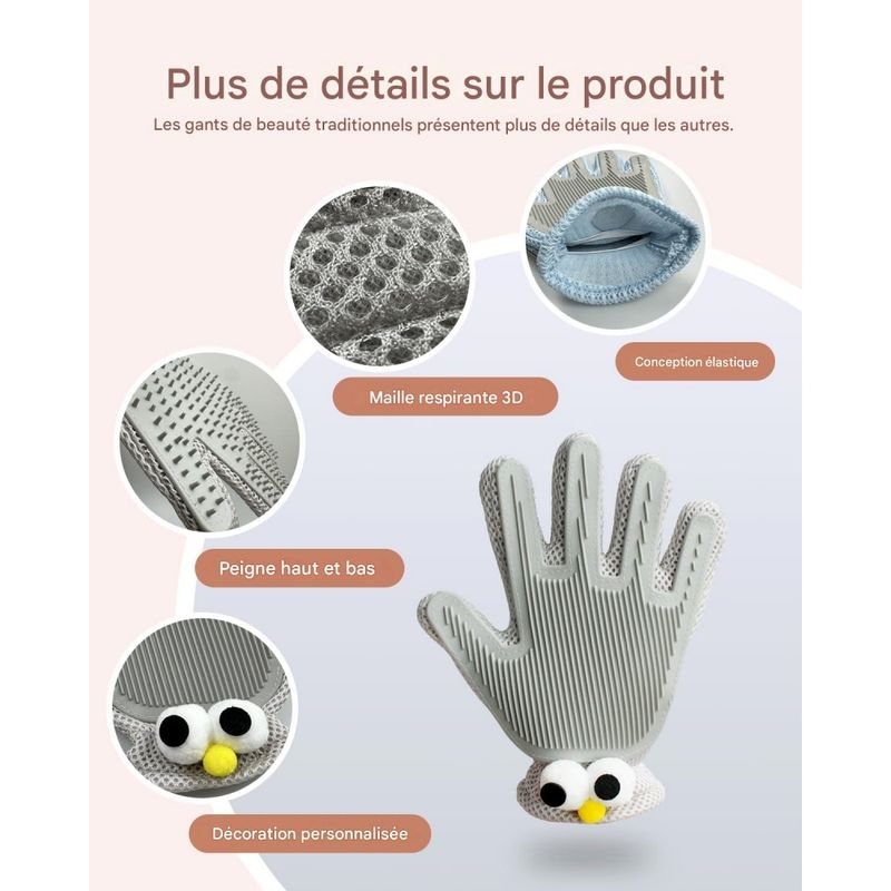 Coco Pup Gant 2 en 1 pour Chats et chiens