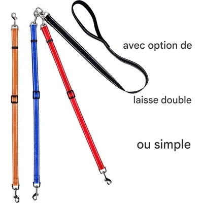 Coco Pup Laisse pour chien 3 têtes