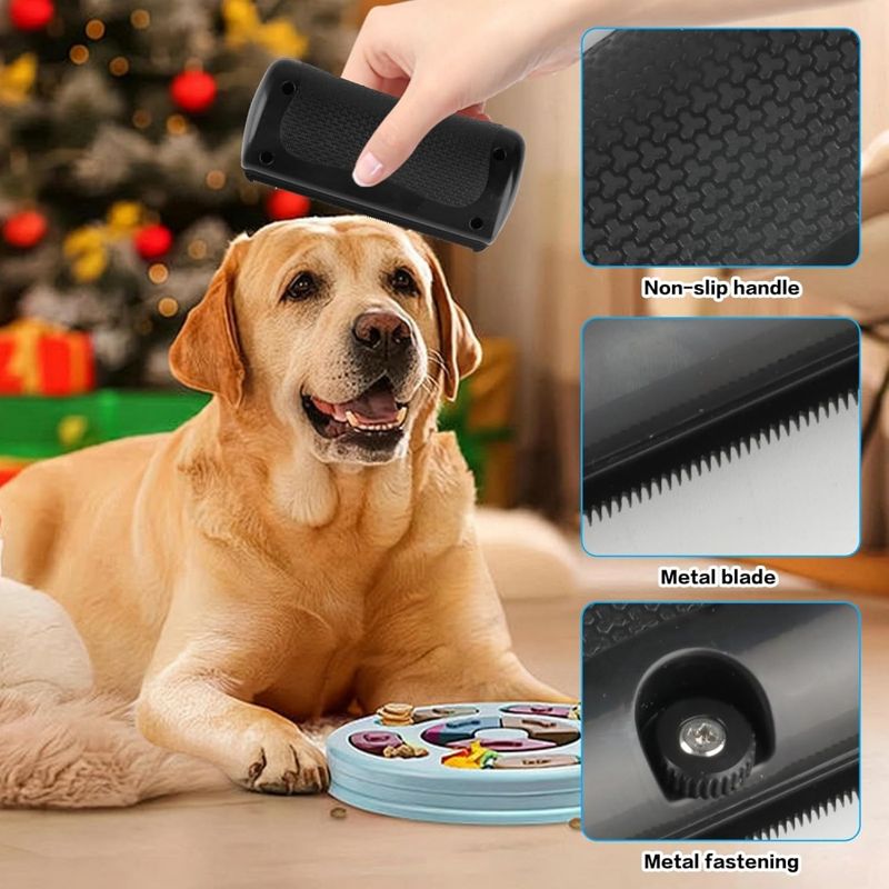 Coco Pup Brosse anti - poils pour chats et chiens Noir