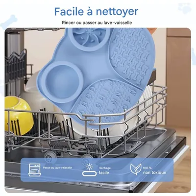 Coco Pup Tapis à Lécher pour Chiens en forme de hibou