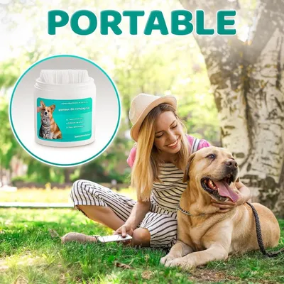 Coco Pup Lingettes nettoyantes pour chiens  des oreilles