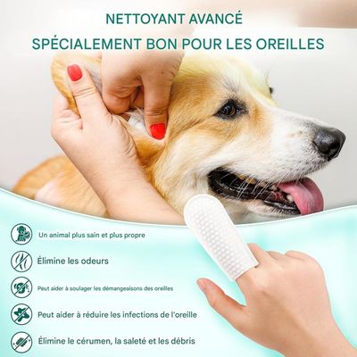 Coco Pup Lingettes nettoyantes pour chiens  des oreilles