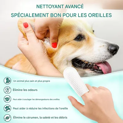 Coco Pup Lingettes nettoyantes pour chiens  des oreilles