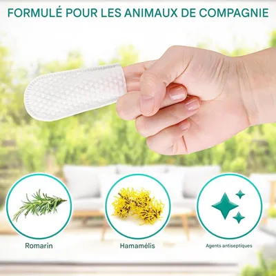 Coco Pup Lingettes nettoyantes pour chiens  des oreilles
