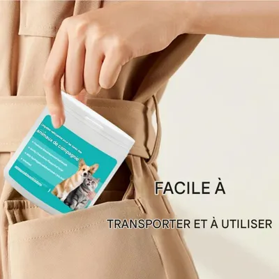 Coco Pup Gant de Toilettage pour chiens des dents Lingettes