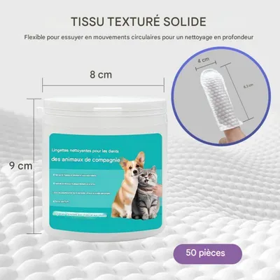 Coco Pup Gant de Toilettage pour chiens des dents Lingettes