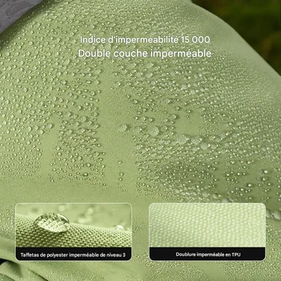 Coco Pup Impermeable para perros de cobertura total, color verde, talla S Coco Pup Impermeable para perros de cobertura total, color verde, talla S