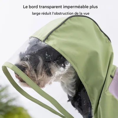 Coco Pup Impermeable para perros de cobertura total, color verde, talla S Coco Pup Impermeable para perros de cobertura total, color verde, talla S