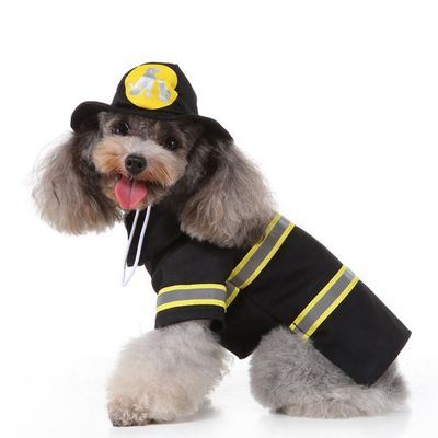 Coco Pup Vêtements d'Halloween pour chien Pompier