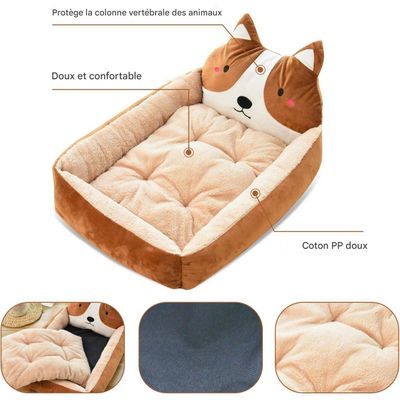 Coco Pup Lit rectangulaire pour chien 60*50*14cm