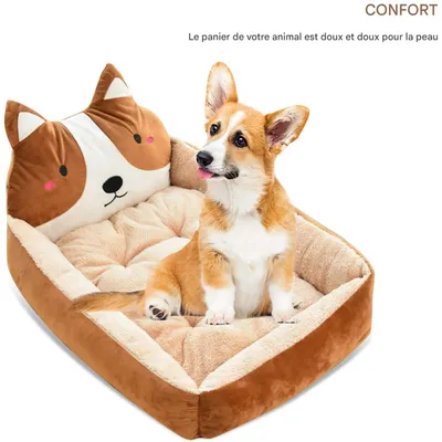 Coco Pup Lit rectangulaire pour chien 60*50*14cm Coco Pup Lit rectangulaire pour chien 60*50*14cm