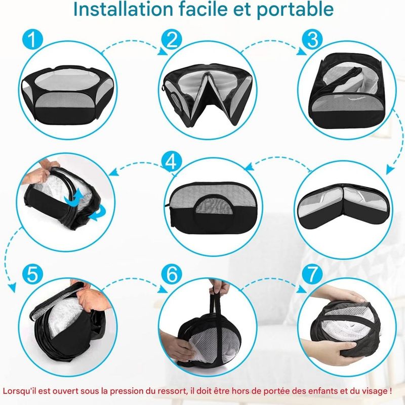Coco Pup Tunnel pliable et amovible pour chat