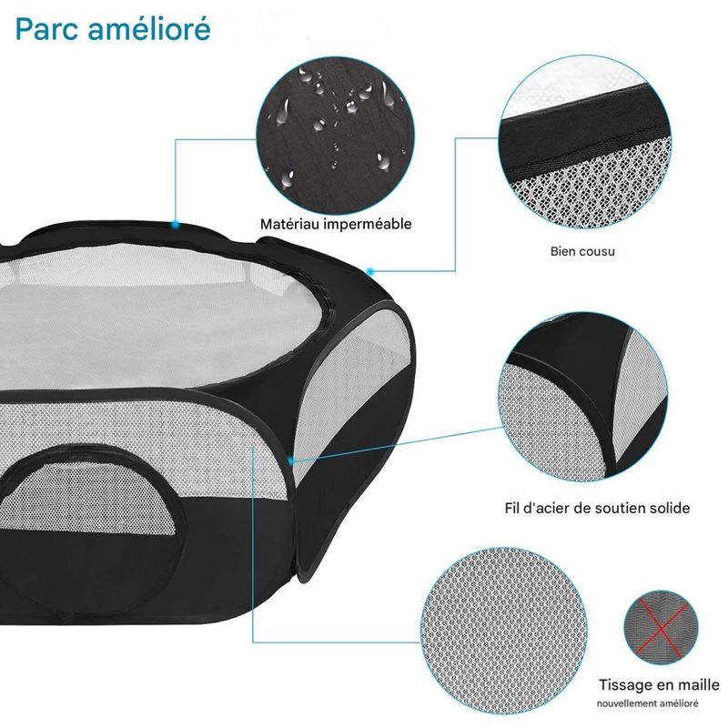 Coco Pup Tunnel pliable et amovible pour chat