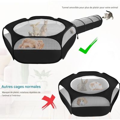 Coco Pup Tunnel pliable et amovible pour chat