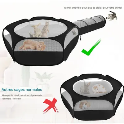 Coco Pup Tunnel pliable et amovible pour chat
